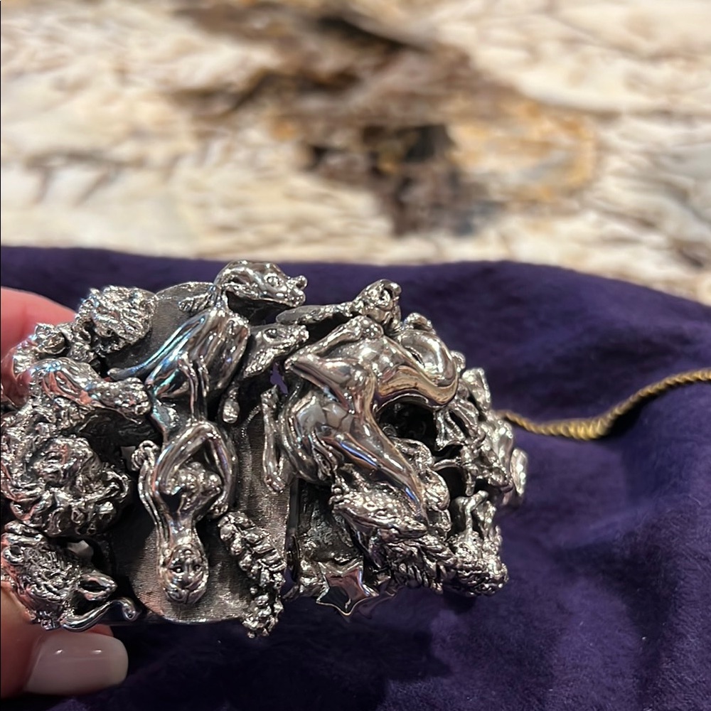 Silver Fantasy Creature Bracelet